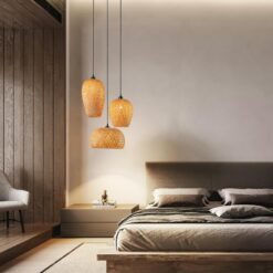 Cluster Multi Bamboo Pendant Light