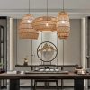 Sophisticated Rattan Chandelier Cluster Multi Pendant Light