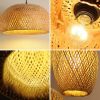 Combo 3 Hanging Pendant Light, Bamboo Lampshade Kitchen Light