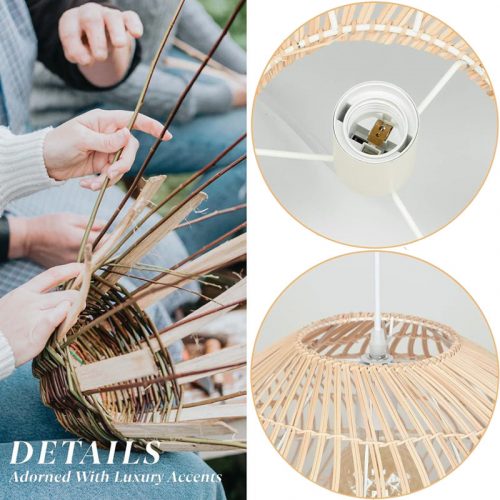 High Quality Rattan Pendant Light Detail