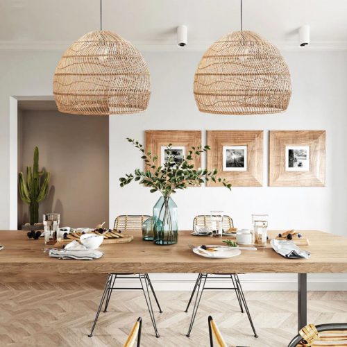 High Quality Rattan Pendant Lights Dining Room