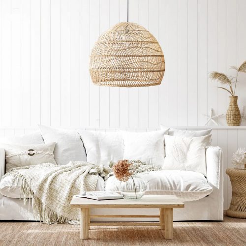 Living Room Rattan Pendant Light Shade High Quality