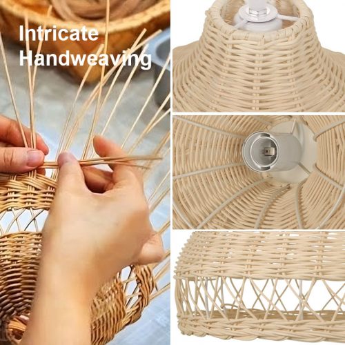 Radiant Rattan Pendant Light Detail