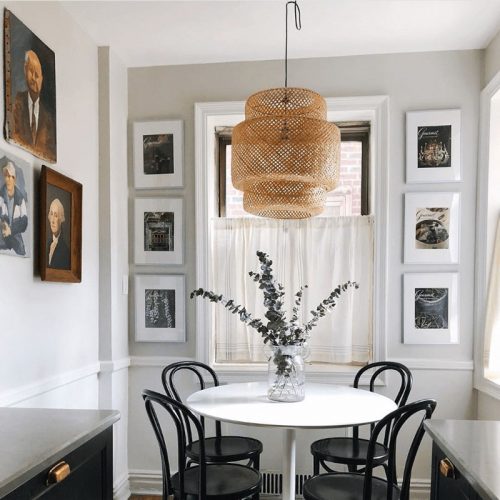 Wicker Bamboo Lantern For Dining Room