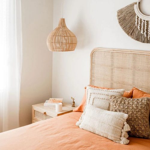 Wicker Bedroom Rattan Pendant Light