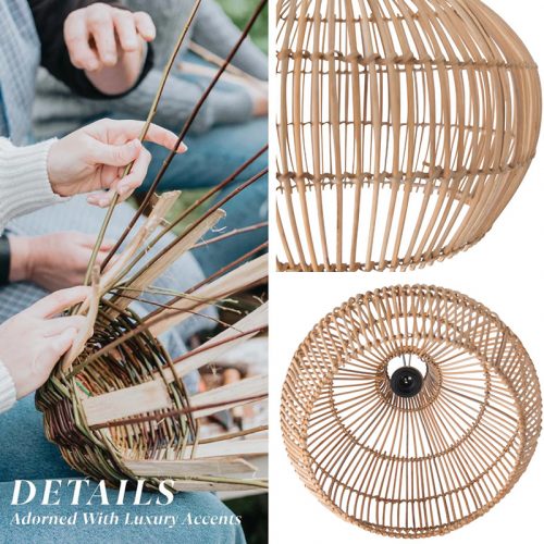 Woven Rattan Simple Lampshade