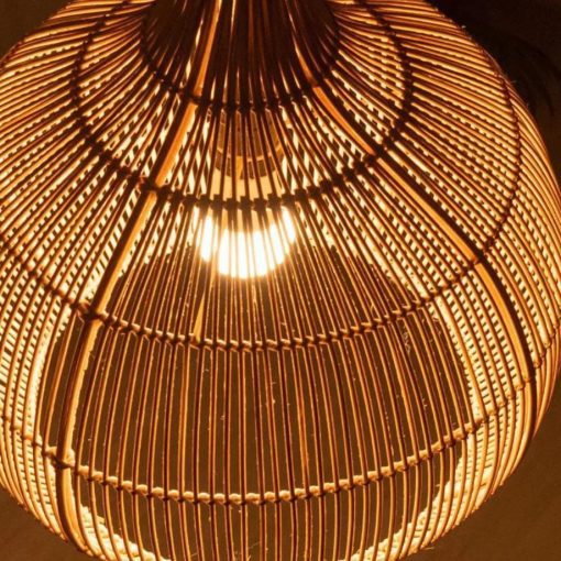 Bamboo Pendant Light, Rattan Pendant Light, Over Dining Table Lighting, Wicker Lampshade, Bamboo Light