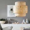 bamboo pendant lights over island, bamboo light fixtures