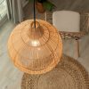 natural rattan light fixture