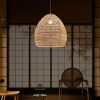 natural rattan pendant light for coffe house