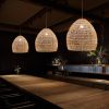 natural rattan pendant light coffee light 2