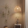 rattan pendant light fixture rattan lampshade hanging light