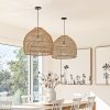 rattan pendant light wicker lamp shade rattan lighting