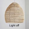 Rattan Pendant Light Shade Light Off