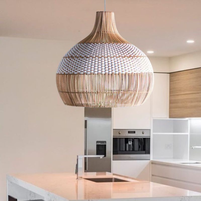 Rattan Pendant Light Fixtures and Lampshade by VietShopDesign
