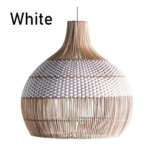 White rattan online lamp shade