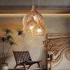 woven rattan lampshade, bamboo lighting pendant
