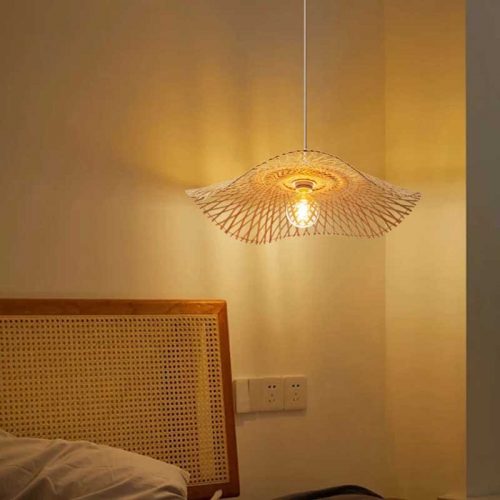 Creative Bamboo Pendant Light Bedroom