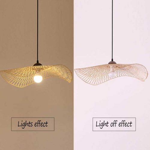 Creative Bamboo Pendant Light Effect