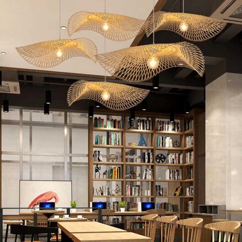 Creative Bamboo Pendant Light Restaurant