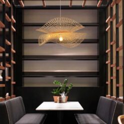 Creative Bamboo Pendant Light Restaurant Coffee Shop Lamp