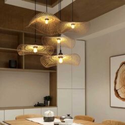 Creative Bamboo Pendant Light Restaurant Coffee Shop Lamp