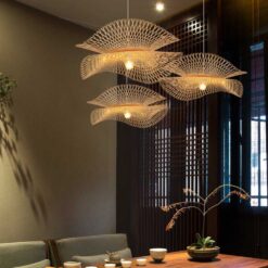 Creative Bamboo Pendant Light Restaurant Coffee Shop Lamp