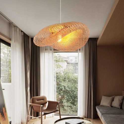 Creative Nest Bamboo Pendant Light Living Room