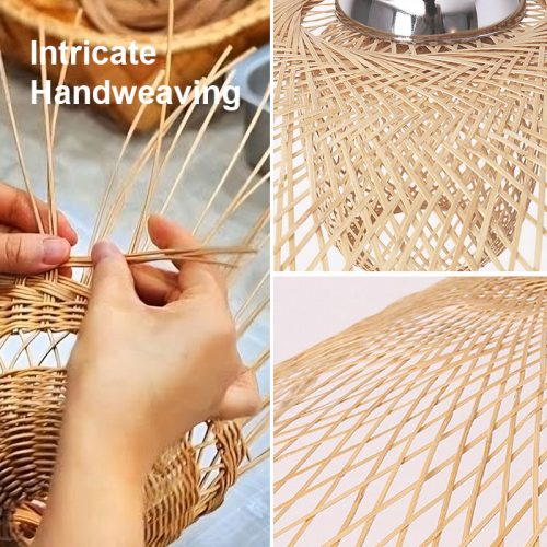 Creative Flower Bamboo Pendant Light Detail