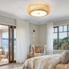 High Quality Bamboo Chandelier Ceiling Flush Mount Light Fixture
