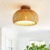Lustre Bamboo Ceiling Light Low Balcony Light