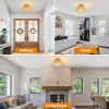 Lustre Bamboo Ceiling Light Wicker Lampshades