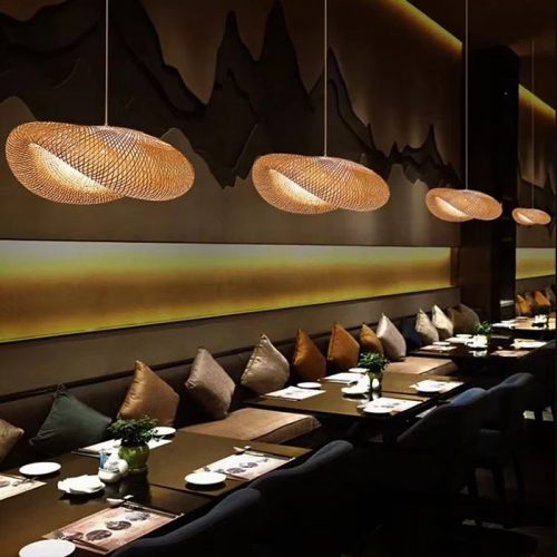Nest Bamboo Pendant Light Restaurant