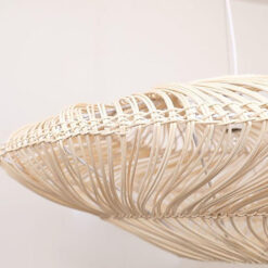 New Ufo Shades Rattan Lamp Woven Pendant Light Fixtures