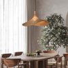 kitchen rattan lampshade wicker light fixture hanging lampshade