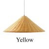 Rattan Cone Lampshade Yellow Collor