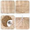 Round Gentle Rattan Chandelier Detail