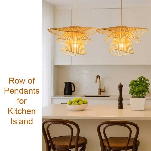 Row Of Pendants For Kitchen Island