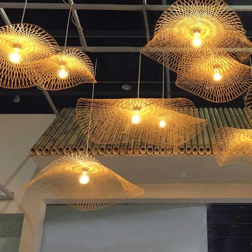 Single Bamboo Pendant Light Restaurant