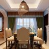 Spiral Pendant Light Fixture Sea Snail Shape Rattan Lamp Shades