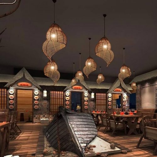 Spiral Pendant Light Restaurant