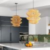 Bamboo Pendant Light,Rattan Pendant Light,Wicker Lampshade,Bamboo Light,Rattan LampShade,Rattan Light Fixture,Bamboo Lampshade,Woven Light Chandelier,Kitchen light, Bedroom living room deco