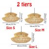 Bamboo Pendant Light,Rattan Pendant Light,Wicker Lampshade,Bamboo Light,Rattan LampShade,Rattan Light Fixture,Bamboo Lampshade,Woven Light Chandelier,Kitchen light, Bedroom living room deco