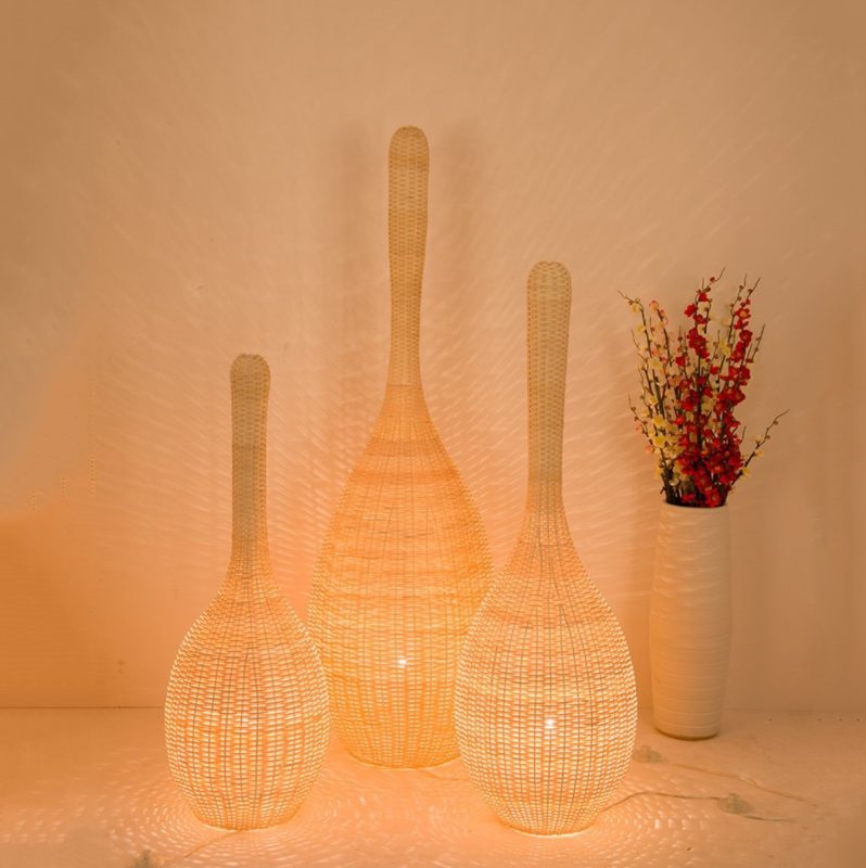 Rattan Floor Lamp