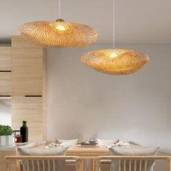 bamboo pendant light shade rattan light wicker lighting