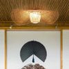 Bamboo Pendant Light,Rattan Pendant Light,Wicker Lampshade,Bamboo Light,Rattan LampShade,Rattan Light Fixture,Bamboo Lampshade,Woven Light Chandelier,Kitchen light, Bedroom living room deco