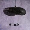 Black Bamboo Pendant Light, Bamboo Lampshade, Wicker Bamboo Light Fixture, Woven Rattan Lamp Shades