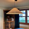 cone lamp shades rattan light fixture, wicker bamboo lamp kitchen dining room