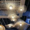 Creative Bamboo Pendant Lights, Bamboo Lampshade for Restaurant, Coffee House