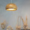 glass bamboo pendant light